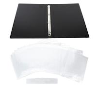 Adfaga Cartella per spartiti A4 Raccoglitore per spartiti per pianoforte Portaoggetti espandibile da 4 pagine con 12 pagine interne e clip in acciaio per studenti musicisti