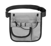 Adfaga Caschetto in vita infermiera Grigio Oxford in tessuto Nutrire Fanny Pacchetto Organizzatore di grandi dimensioni Piccella per infermieri ospedalieri durevoli Easy Clean Mul