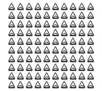 Adfaga Clip di carta triangolari da 100 pezzi premium in metallo arrugginito mini geometrica clip di carta geometrica per i file di organizzazione delle scuole domestiche di uffici