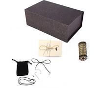 Adfaga Codice Lucchetto Regalo romantico Password Cassetta delle lettere Design classico Porta anelli di fidanzamento in metallo Conservazione di gioielli per proposte Anniversari