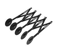 Adfaga Coltello per pasta per pizza regolabile con taglierina per pasticceria a più ruote in acciaio inossidabile professionale con meccanismo di bloccaggio per la cottura in (5 rulli 11 cm)