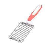 Adfaga Coltello professionale per carne in acciaio inox, strumento da multiuso per affettare formaggio, prosciutto, pranzo, carne, pomodori, frutta, con manico ergonomico antisciv (Arancia)