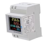 Adfaga Contatore di energia monofase intelligente Contatore wattora 40 300 V 100 A con display LCD Montaggio su guida per uso industriale domestico Monitoraggio accurato del