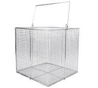 Adfaga Contenitore per sterilizzatore da laboratorio con vassoio per strumenti in acciaio inossidabile per attrezzature cliniche ospedaliere antiruggine quadrato rotondo dimensioni (Quadrato