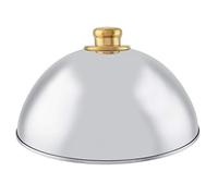 Adfaga Copertura per alimenti in acciaio inossidabile Coperchio per piatto a cloche a cupola Copertura protettiva igienica lucida lucida per ristoranti Hotel Banchetti Mense Opzion (12,5 pollici)