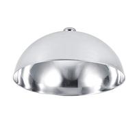 Adfaga Copertura per alimenti in acciaio inossidabile Coperchio per piatto Coperchio per buffet anti-mosche lucidato a specchio per ristorante Hotel Banchetto Argento 10 pollici 12 (Treppiede argento