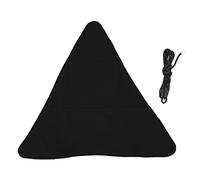 Adfaga Coprisedile da campeggio triangolare leggero pieghevole portatile in tessuto per sgabello per treppiede per pesca all'aperto, escursionismo, picnic e viaggi (Nera)