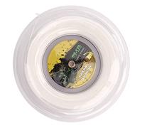 Adfaga Corda da Tennis Professionale in Poliestere da 1,25 mm Design a Doppia Coste Corda per Racchetta Durevole ad Alte Prestazioni per Adolescenti Principianti Giocatori Intermed (Bianca)