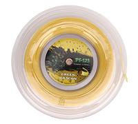 Adfaga Corda da Tennis Professionale in Poliestere da 1,25 mm Design a Doppia Coste Corda per Racchetta Durevole ad Alte Prestazioni per Adolescenti Principianti Giocatori Intermed (d'oro)