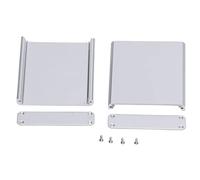 Adfaga Custodia per scatola elettrica in alluminio Custodia per progetti fai-da-te Custodia leggera per dissipazione del calore schermata Argento 6063T5 Lega 16x67x75mm
