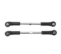 Adfaga di Collegamento servo Durevole per Tirante dello sterzo RC ad Alte Prestazioni da 2 Pezzi per ZD Racing 1/7 MX 07 RC Car Costruzione in plastica in Acciaio Nero