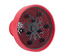 Adfaga Diffusore per Asciugacapelli Professionale in Silicone - Pieghevole, Leggero e Universale - Accessorio per Styling Salone e Uso Domestico - Rosso, 13 cm