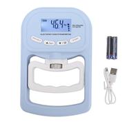Adfaga Dinamometro digitale manuale per allenamento della forza della presa, display LCD ad alta precisione, 396 libbre, tester elettronico per la presa della mano, per atleti, pal (Blu)