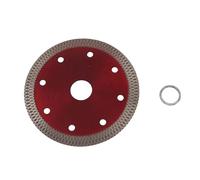 Adfaga Disco da taglio diamantato ad alte prestazioni di livello professionale per piastrelle in ceramica, porcellana, gres porcellanato, mattoni e pietra, rosso, 110 mm x 20 mm x