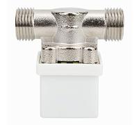 Adfaga Elettrovalvola elettrica in ottone normalmente chiusa 1/2 pollice DC 12V 0,3 A Elettrovalvola elettrica in ottone per controllo acqua Corpo valvola in rame ad alta pression