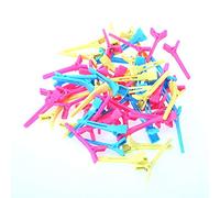 Adfaga Fermagli per capelli professionali per salone 60 pezzi Mollette per capelli in plastica colorata per acconciature Tintura Taglio Strumenti per parrucchieri Forcine 1,6 poll