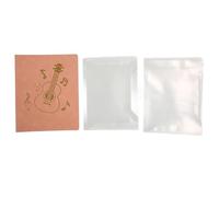 Adfaga Foglio musicale professionale Coperchio in pelle PU con 20 maniche 40 tasche espandibile design trasparente per il coro per chitarra per pianoforte orchestra a4 size nero