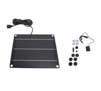 Adfaga Fontana ad energia solare Pompa ad acqua con pannello solare in silicio monocristallino da 6 W per giardino esterno Prato Terrazza Caratteristica dell'acqua a risparmio ener