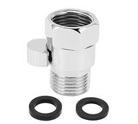 Adfaga G1/2 Shower Stop Valve Brass Heavy Duty Water Flow Control Shut Off Valve with Lever Handle for Bathroom Shower Arm Connection Silver 38mm