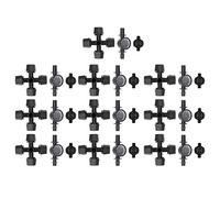 Adfaga G1/8 Atomizzatore Atomizzatore Ugello spruzzatore Attrezzatura per irrigazione a nebbia fine per la serra in plastica nera 10set