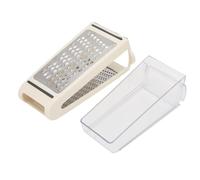 Adfaga Grattugia per formaggio a doppia faccia con contenitore rimovibile Grattugia per alimenti da per formaggio, verdure, aglio, materiale ABS PS, dimensioni compatte 22x13,5x