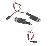 Adfaga Interruttore del Cavo del Ricevitore della Luce per Auto telecomandata Accessorio per Auto RC Facile da installare Plug Play Terzo Canale Resistente plastica Nera 2 Pezzi