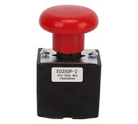 Adfaga Interruttore di arresto di emergenza per carichi pesanti 96V 250A Parte di ricambio per interruttore di sicurezza a pulsante in lega per carrelli elevatori Attrezzatura ind