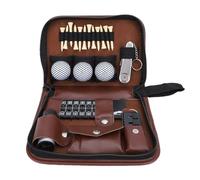 Adfaga Kit di Accessori da Golf Premium Set Completo con Palline per Attrezzi Divot T-Shirt con telemetro Borsa in Pelle PU Regali da Golf per Uomini Donne Principianti Professioni
