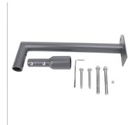 Adfaga Kit di montaggio a parete lungo per satellite in acciaio inossidabile per antenna parabolica Internet V2 con adattatore per tubo e chiave di installazione per grondaie del