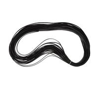 Adfaga Kit di riparazione in vimini Materiale in rattan sintetico in plastica premium per restauro di mobili da esterno Artigianato fai-da-te Sedie da giardino Divani Tavoli (Nera)