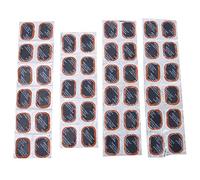 Adfaga KIT PATCH PER RIPARAZIONE PNEUMATICI BICICLETTA Adesivo forte in PVC premium 48 pezzi Toppe a fissaggio rapido antiforatura per tubi della bici Giocattoli gonfiabili Attrezz