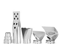 Adfaga Kit ugelli per pistola termica da 5 pezzi Accessori per aerografo industriale ad alta temperatura in acciaio inossidabile per saldatura Tubi termorestringenti e progetti fai