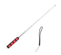 Adfaga Martello telescopico professionale per tamburo in acciaio inossidabile Strumento per il rilevamento del suono del controllore della cavità delle piastrelle con manico in spu (115 cm)