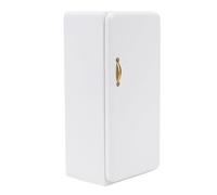 Adfaga Mini frigorifero per casa delle bambole in scala 1:12, mobili da cucina moderni bianchi, mini frigorifero a quattro livelli in legno realistico per accessori e decorazioni p