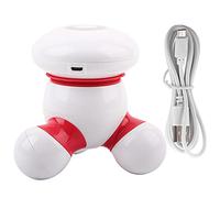 Adfaga Mini massaggiatore corporeo elettronico portatile USB con luce LED, dispositivo di massaggio vibrante portatile per il sollievo muscolare, per casa, ufficio e viaggi, in pla