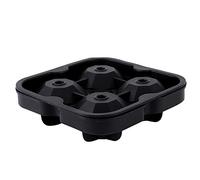 Adfaga Mortore di palline di ghiaccio a forma di diamante silicone cubi di ghiaccio vassoio premium stampo per cocktail di whisky riutilizzabile per la festa di casa Black 12,5x12,