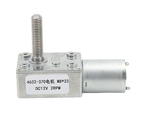 Adfaga Motoriduttore DC12V Coppia elevata 2RPM Motore con riduzione della velocità M8x33mm per apertura automatica di finestre Apriporta Piccolo verricello Costruzione in ottone e