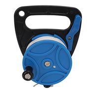 Adfaga Mulinello da immersione professionale Mulinello da immersione con filo in nylon bianco da 83 m Bobina di corda di ancoraggio resistente per immersioni in grotta su relitti S (ruota blu)