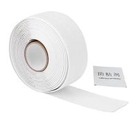 Adfaga Nastro sigillante autoadesivo per angoli di, bagno, lavello, WC e pareti, in PVC acrilico, bianco, 3,8 cm x 3,2 m, 237 g con promotore di adesione.