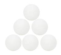 Adfaga Palline da tennis da tavolo regalail allenamento da peng da 3 stelle per le scuole sportive scuole durevoli da 6 pezzi gialli bianchi set 40 mm (6 secchi di plastica bianca)