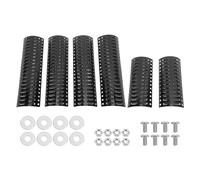 Adfaga Piastra riscaldante per griglia di Ricambio Piastra riscaldante Regolabile per impieghi gravosi Scudo Copri bruciatore domatore di Fiamma per griglia per Barbecue a Gas Mate