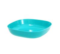 Adfaga Piatto osseo sputo Piatto multiplo in plastica versatile resistente design compatto pulito facile per snack dessert fruits torte tavolo da pranzo tavolo da sala da pranzo verde 40g