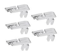 Adfaga Piedino per orlatore Piedino universale per macchina da cucire multifunzionale in acciaio inossidabile Accessorio per macchine da cucire domestiche 5 pezzi