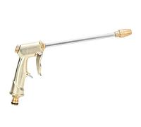 Adfaga Pistola ad acqua per lavaggio auto ad alta pressione Ottone resistente Galvanotecnica Nucleo in metallo Ugello spray regolabile Strumento di pulizia multifunzione per auto G