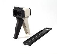 Adfaga Pistola per impressioni Strumento erogatore in silicone ad alta precisione con rapporto 1:1 2:1 di grado professionale per laboratori dentisti Nero Bianco 50ml