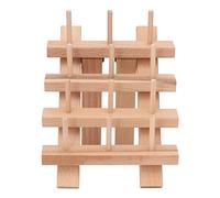 Adfaga Porta bobina in legno Porta filo da cucito pieghevole Organizzatore da 12 bobine per stanza dei mestieri Decorazioni per la casa Portaoggetti in legno di faggio Altezza 16,2