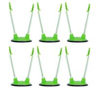 Adfaga Porta del sacco da stoccaggio degli alimenti 6 pezzi Pianto di plastica Plac Placs Accessori da Verde 12x18 cm