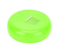 Adfaga Puntaspilli rotondo resistente per porta aghi da cucito per artigiani e progetti di cucito domestico Resistente Rosso Blu Verde Rosa 3,9 x 3,9 x 1,2 pollici (Verde)