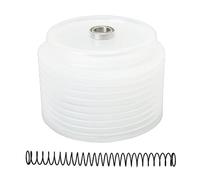 Adfaga Raccoglitore di polvere per a tazza in silicone da 125 mm con coperchio inferiore trasparente e molla per forature pulite, lavorazione del legno professionale e progetti di