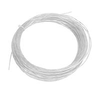 Adfaga Racconciatura da Tennis String Professional Grade Professional Elasticità Elasticità Nylon Sostituzione per Attrezzatura Sportiva per Racchetta da Tennis 12,2 m di (Bianco)
